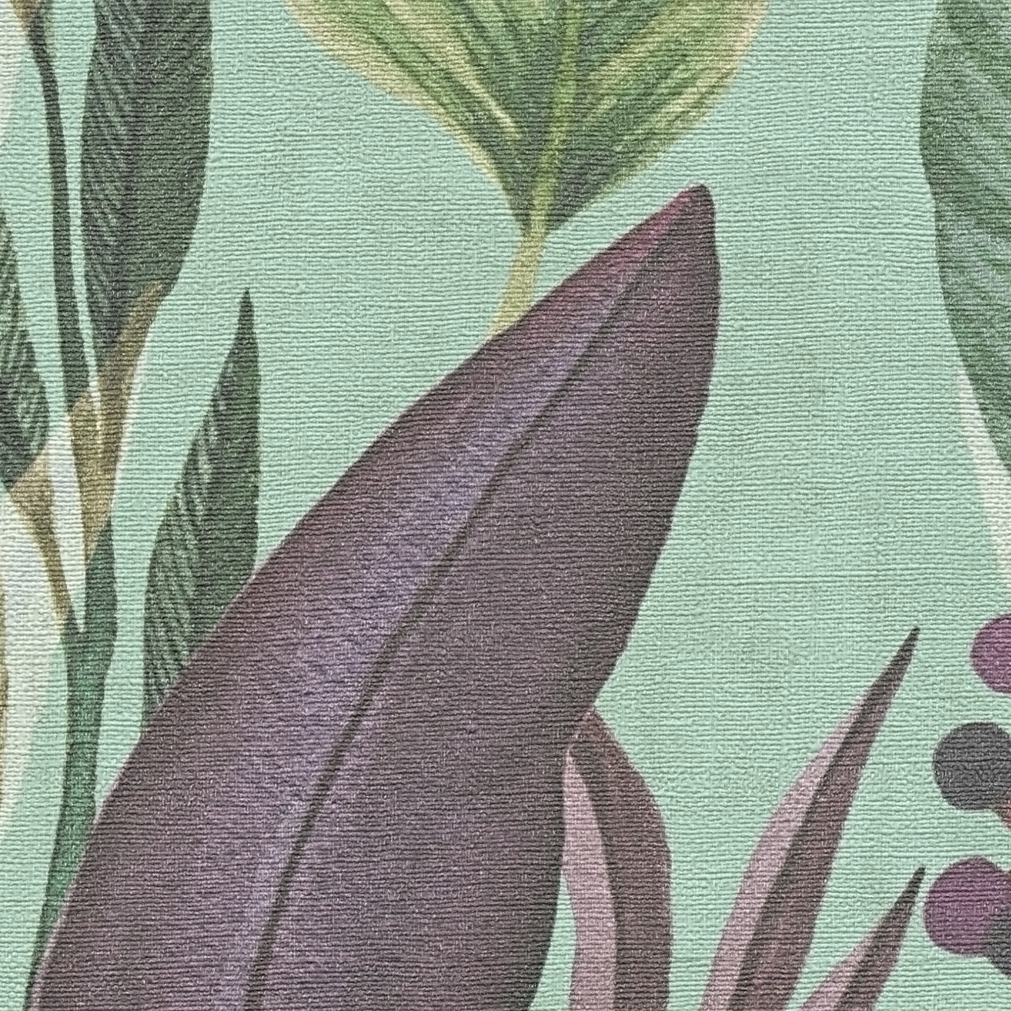 Vliestapete 'Anna D'Andrea' Blätter bunt 10,05 x 0,53 m