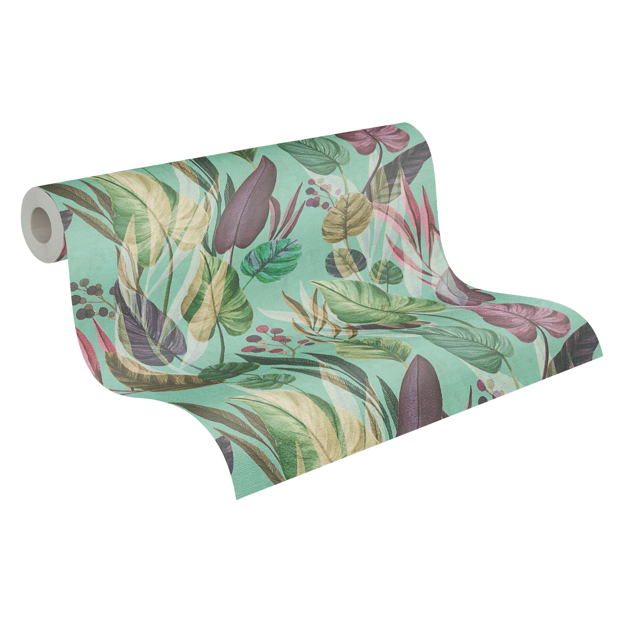 Vliestapete 'Anna D'Andrea' Blätter bunt 10,05 x 0,53 m