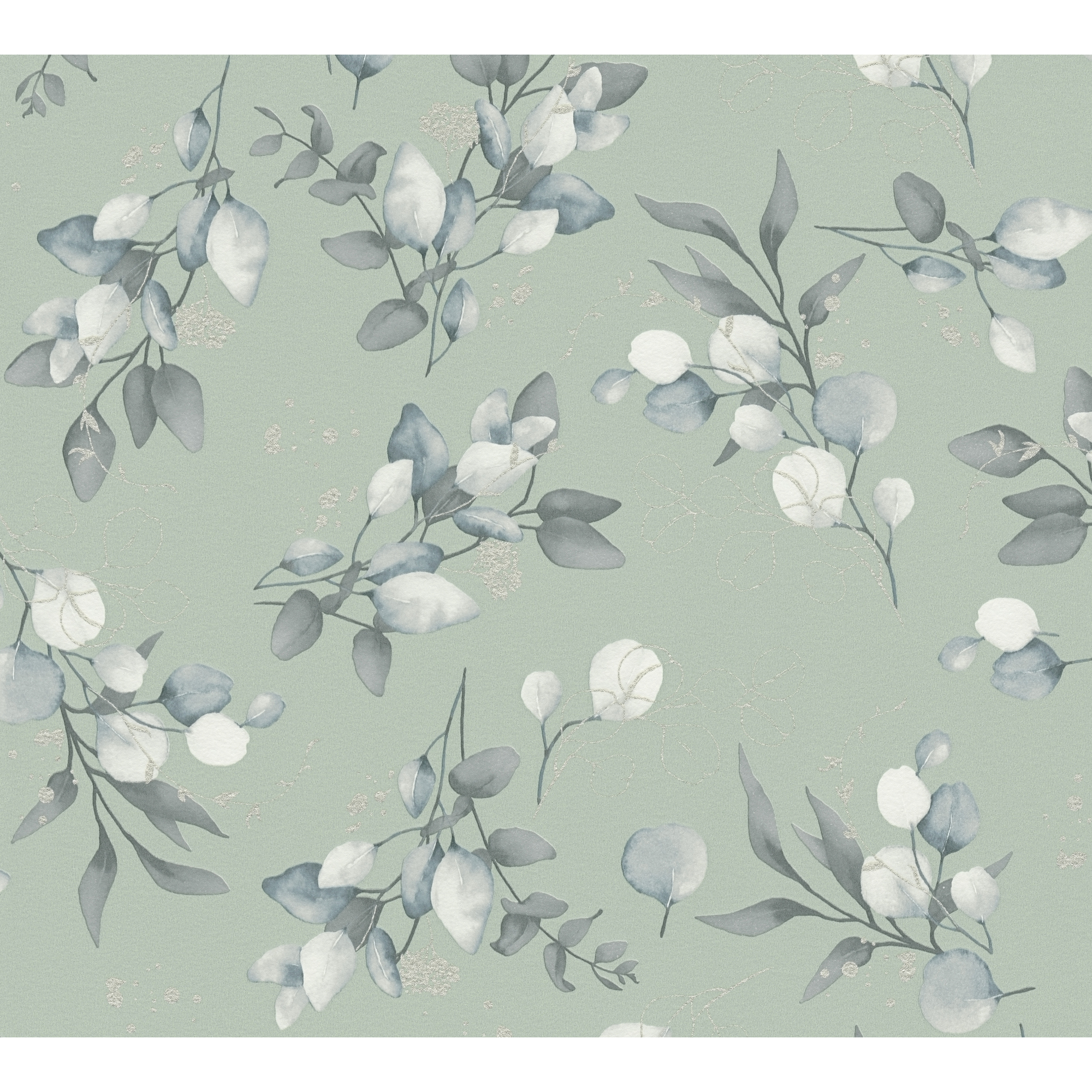 Vliestapete 'Pure Eleganc' Floral  grün 10,05 x 0,53 m