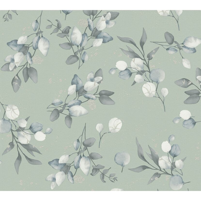 Vliestapete 'Pure Eleganc' Floral  grün 10,05 x 0,53 m