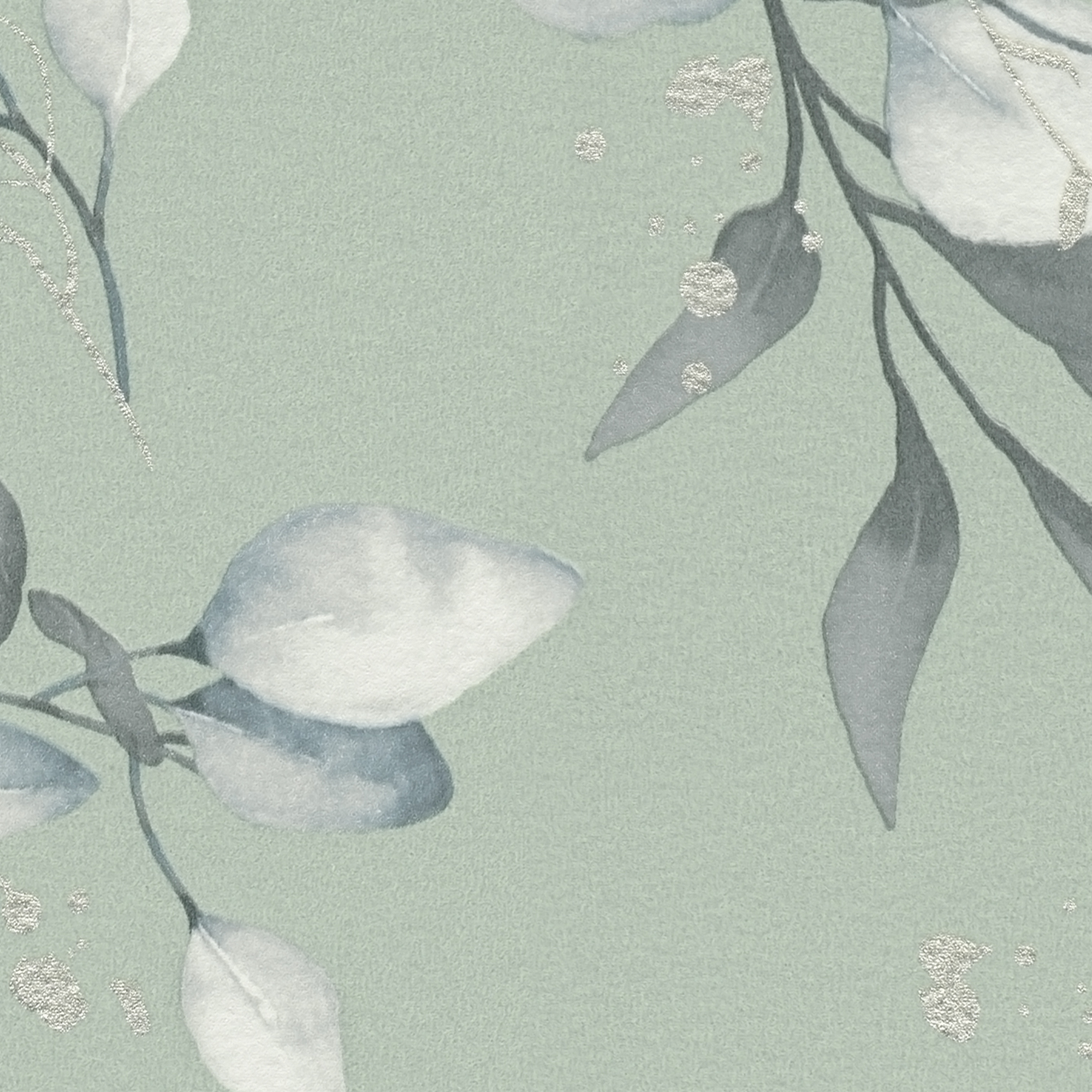Vliestapete 'Pure Eleganc' Floral  grün 10,05 x 0,53 m