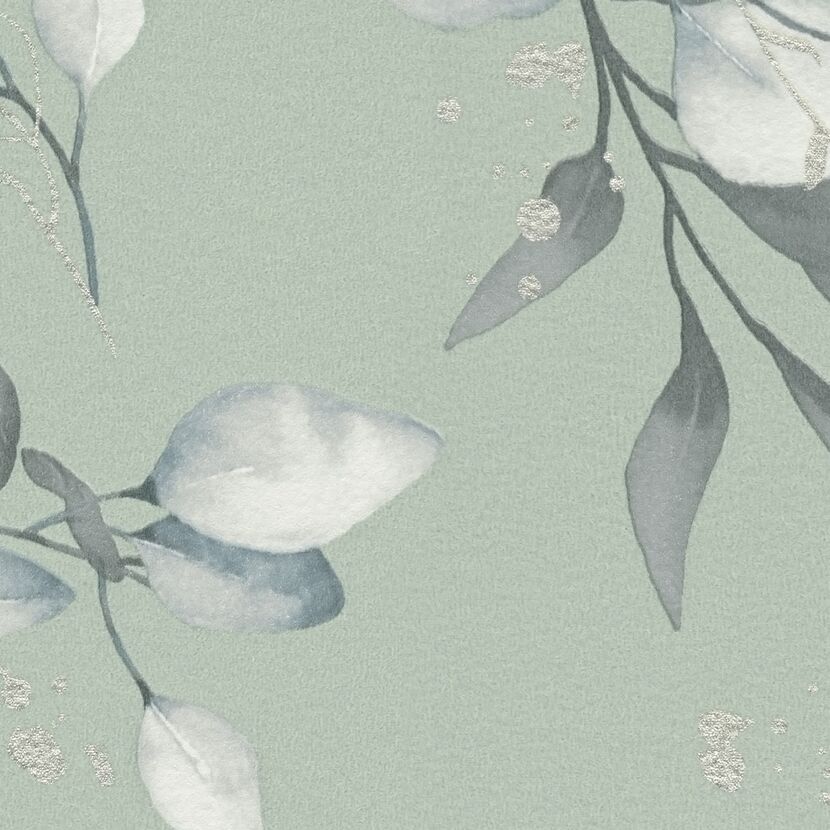 Vliestapete 'Pure Eleganc' Floral  grün 10,05 x 0,53 m