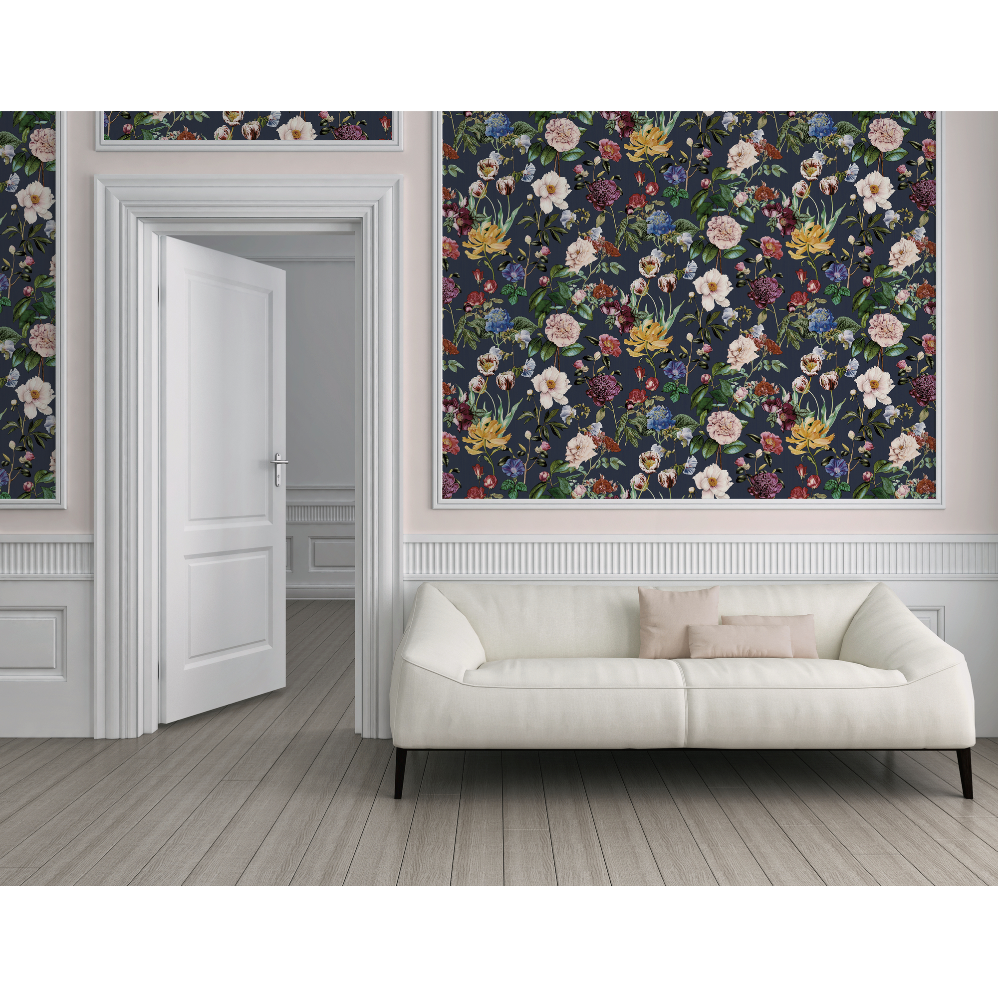 Vliestapete 'SG Modern' Floral bunt 10,05 x 0,53 m
