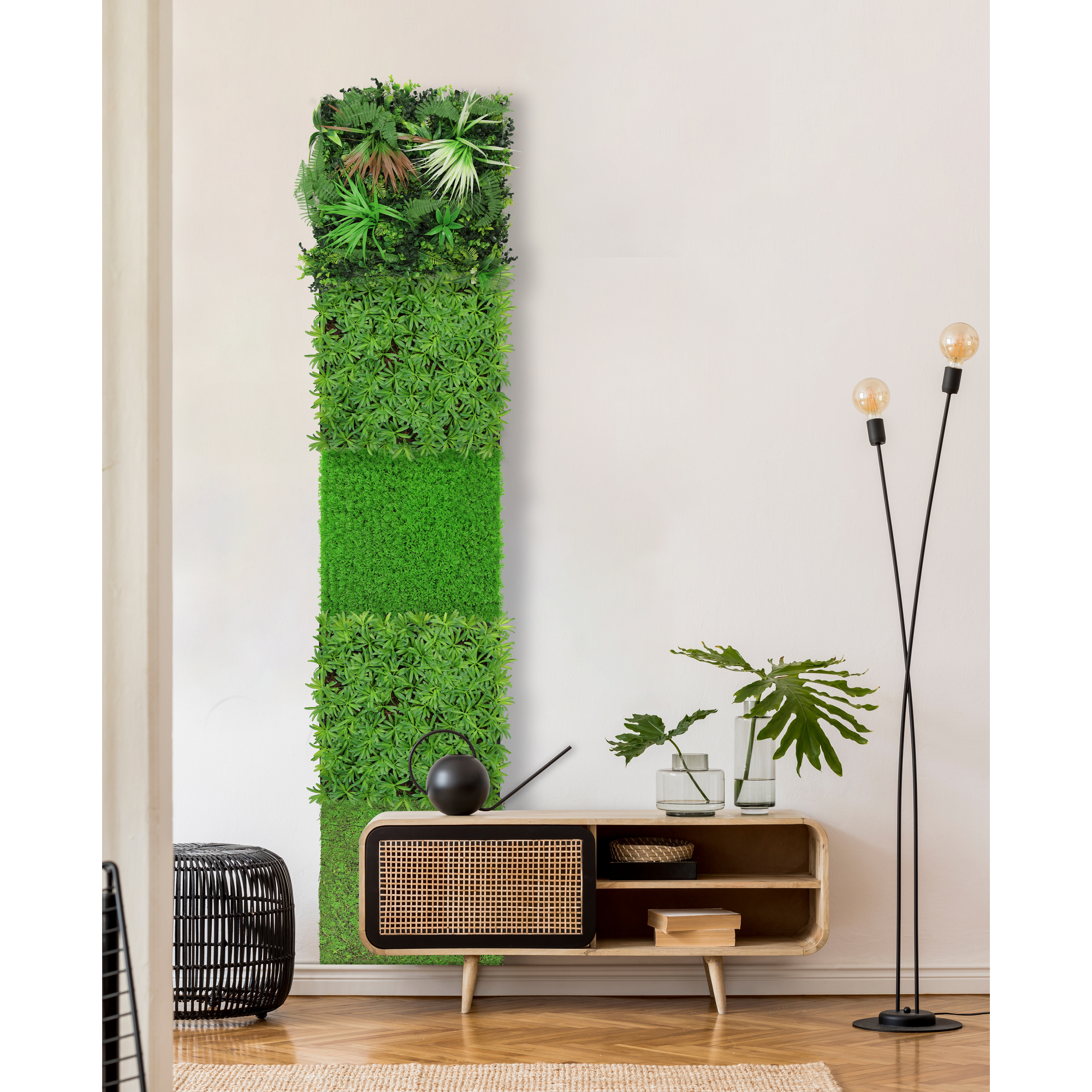 Wandpaneel 'Flora' Exotisch 52 x 52 cm
