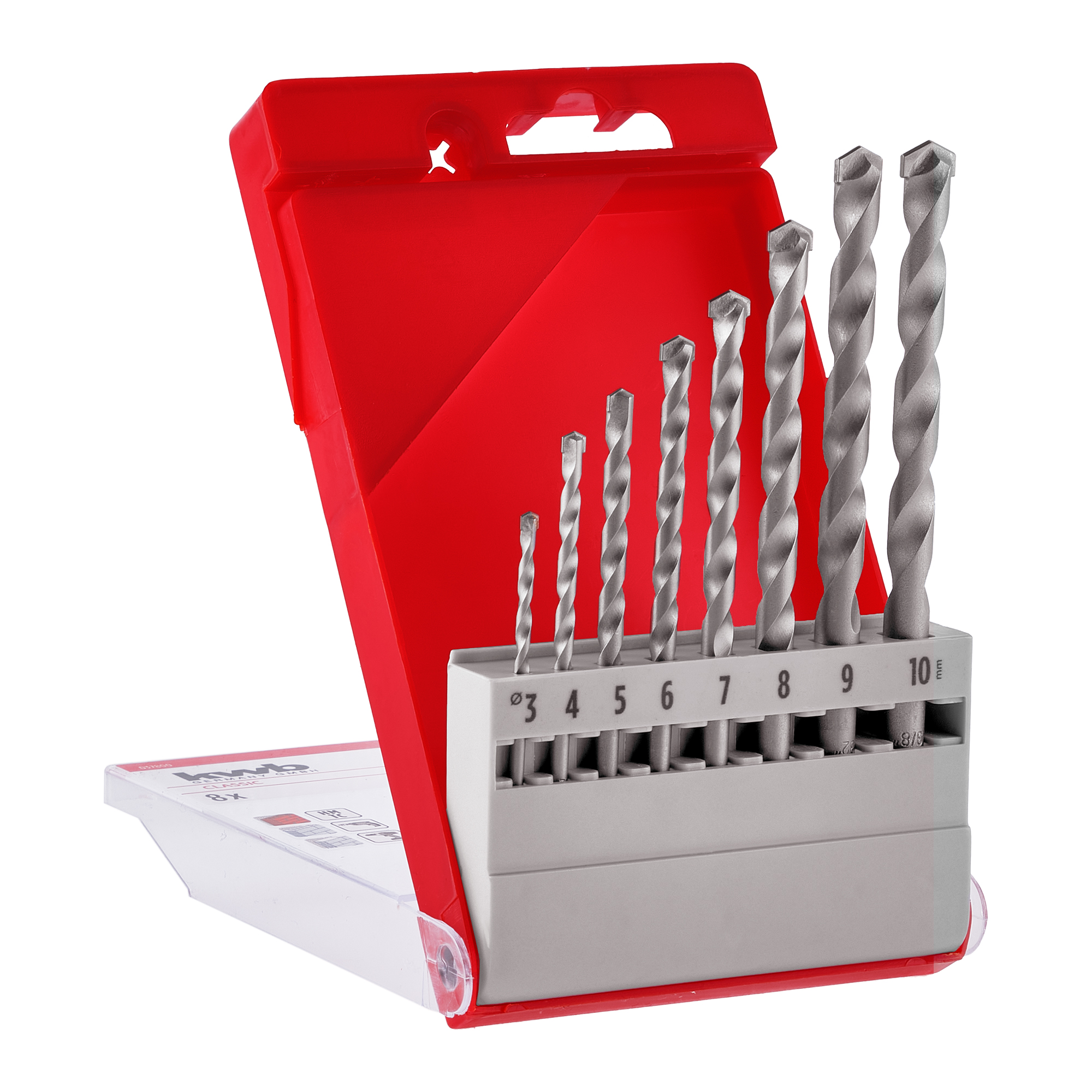 Steinbohrer-Set 'Classic' Ø 3-10 mm 8-teilig