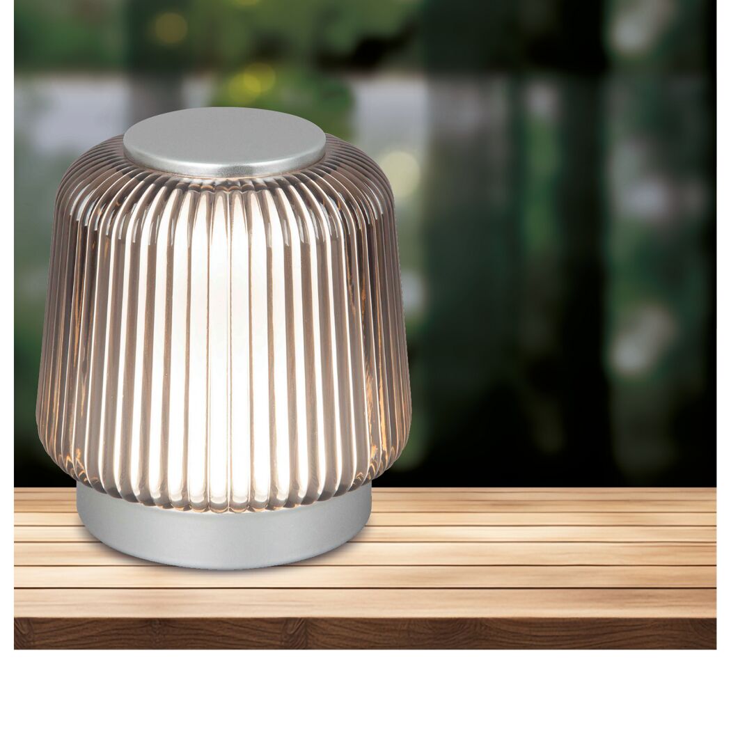 LED-Tischlampe 'Theo' dimmbar 5 W warmweiß bis tageslichtweiß Ø 11,5 x 11,9 cm