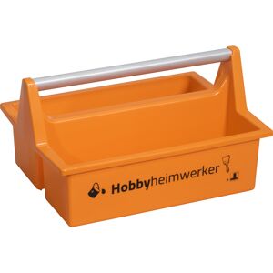 Tragekasten 'McPlus Carry' orange mit Aufdruck 'Hobbyheimwerker' 39,5 x 21 x 21,5 cm