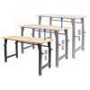 Werkbank höhenverstellbar 135 x 105 x 60 cm