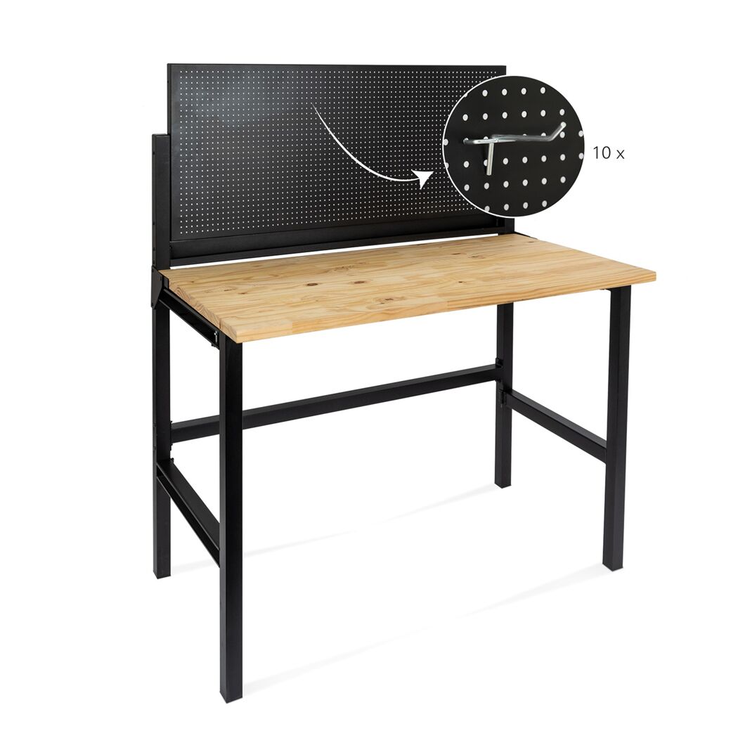 Werkbank klappbar 121,5 x 142 x 64,5 cm