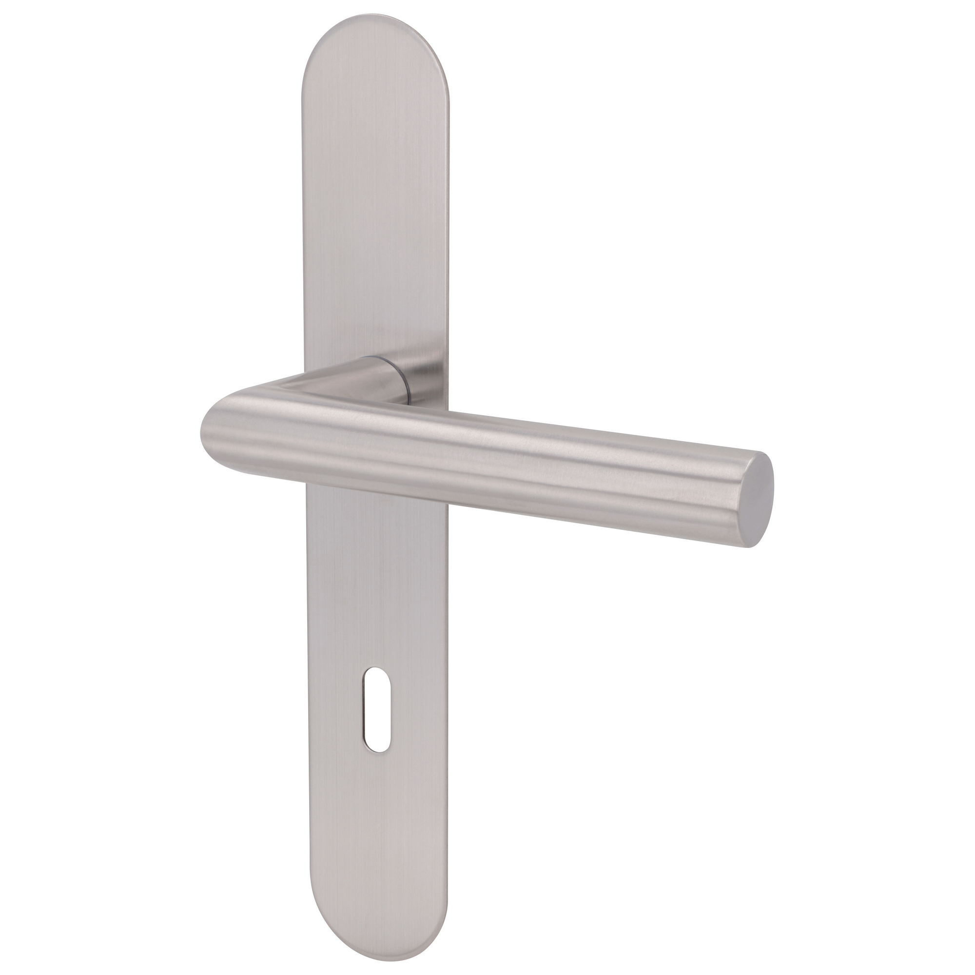 Langschildrosette 'Simply Stick' Edelstahl satiniert Buntbart