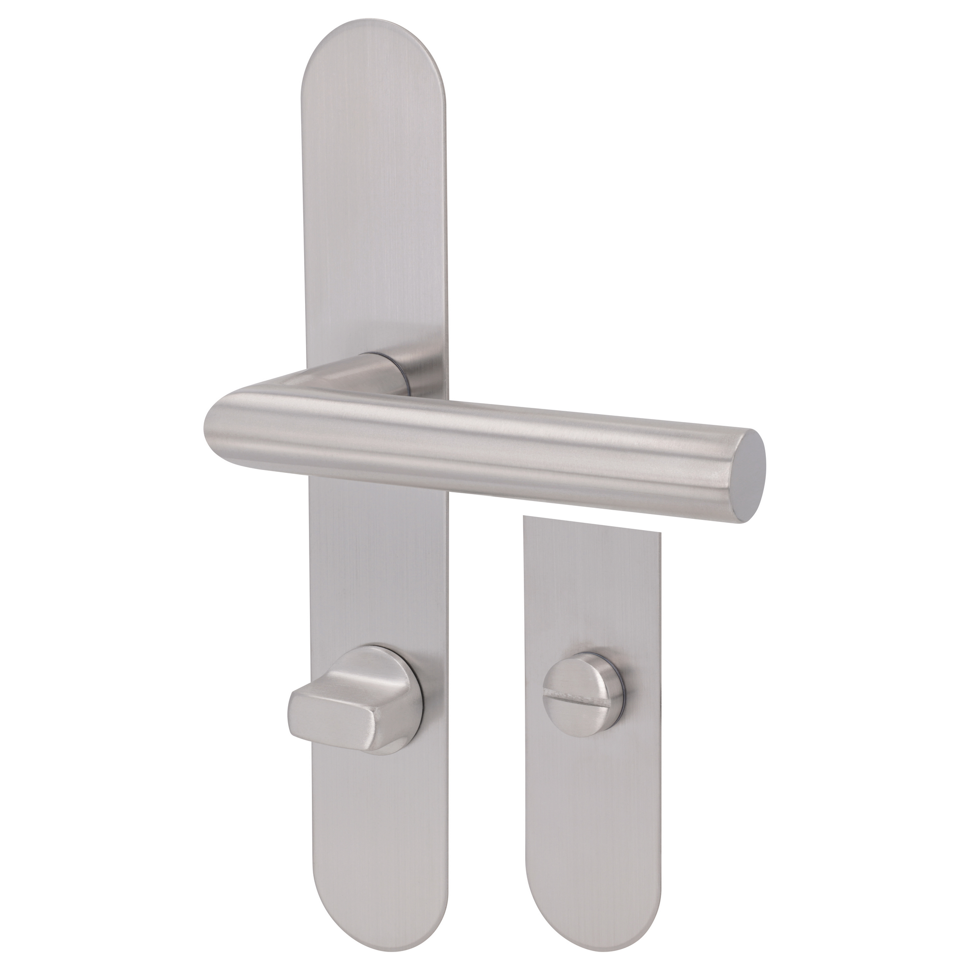 Langschildgarnitur 'Simply Stick' Edelstahl satiniert WC