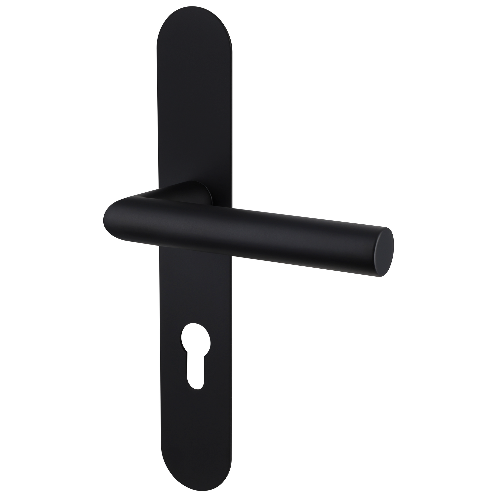 Langschildgarnitur 'Simply Stick' Edelstahl schwarz matt Profilzylinder