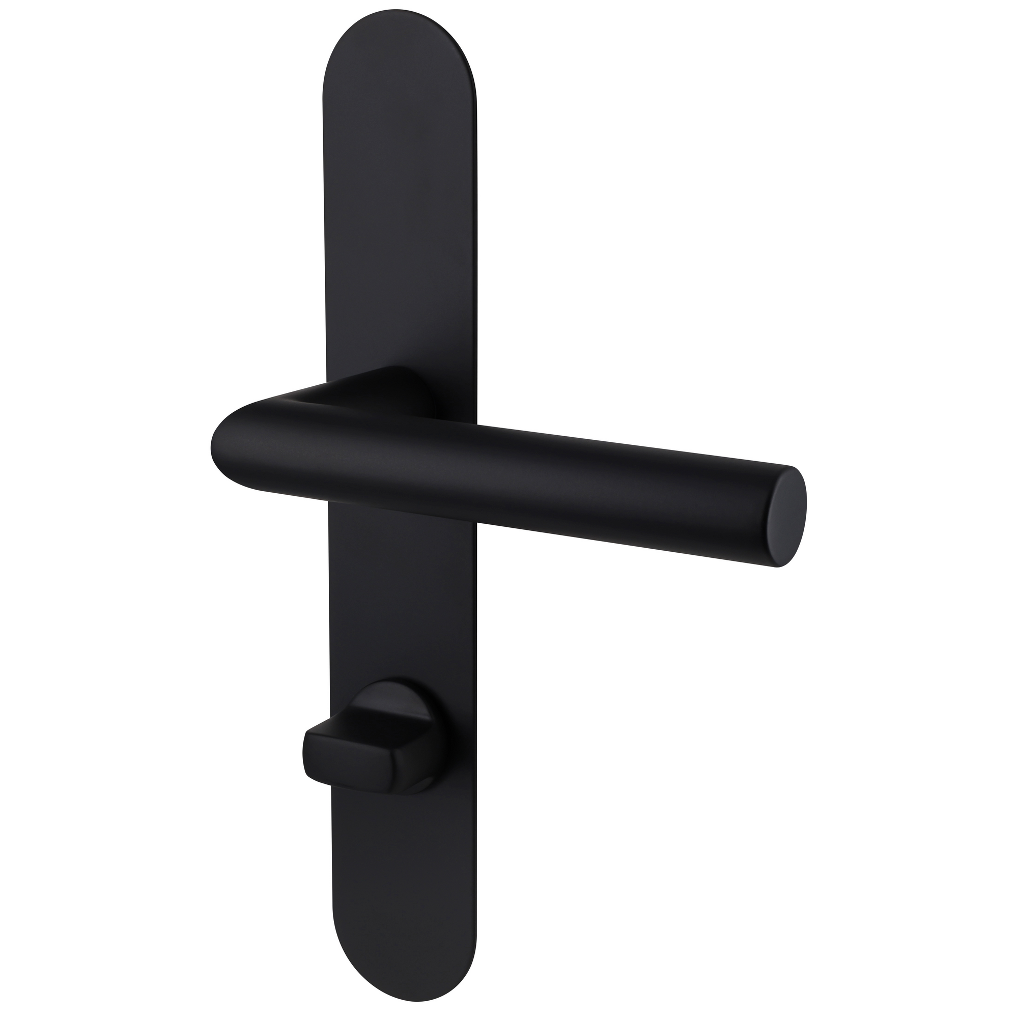 Langschildgarnitur 'Simply Stick' Edelstahl schwarz matt WC