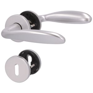 Rosettengarnitur 'Betty 2' Aluminium silbern Buntbart