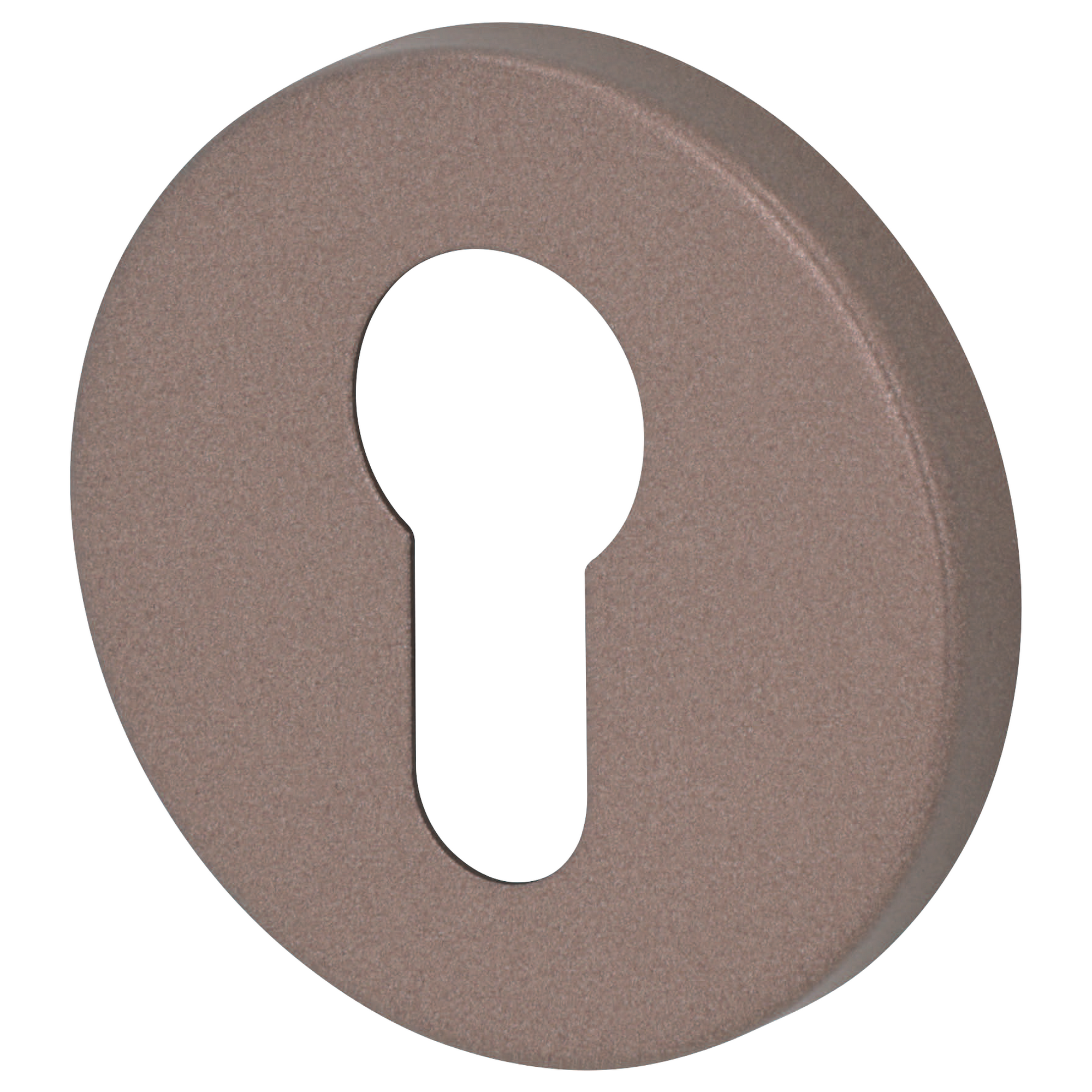 Rosette 'Betty' Profilzylinder Aluminium braun 2 Stk.