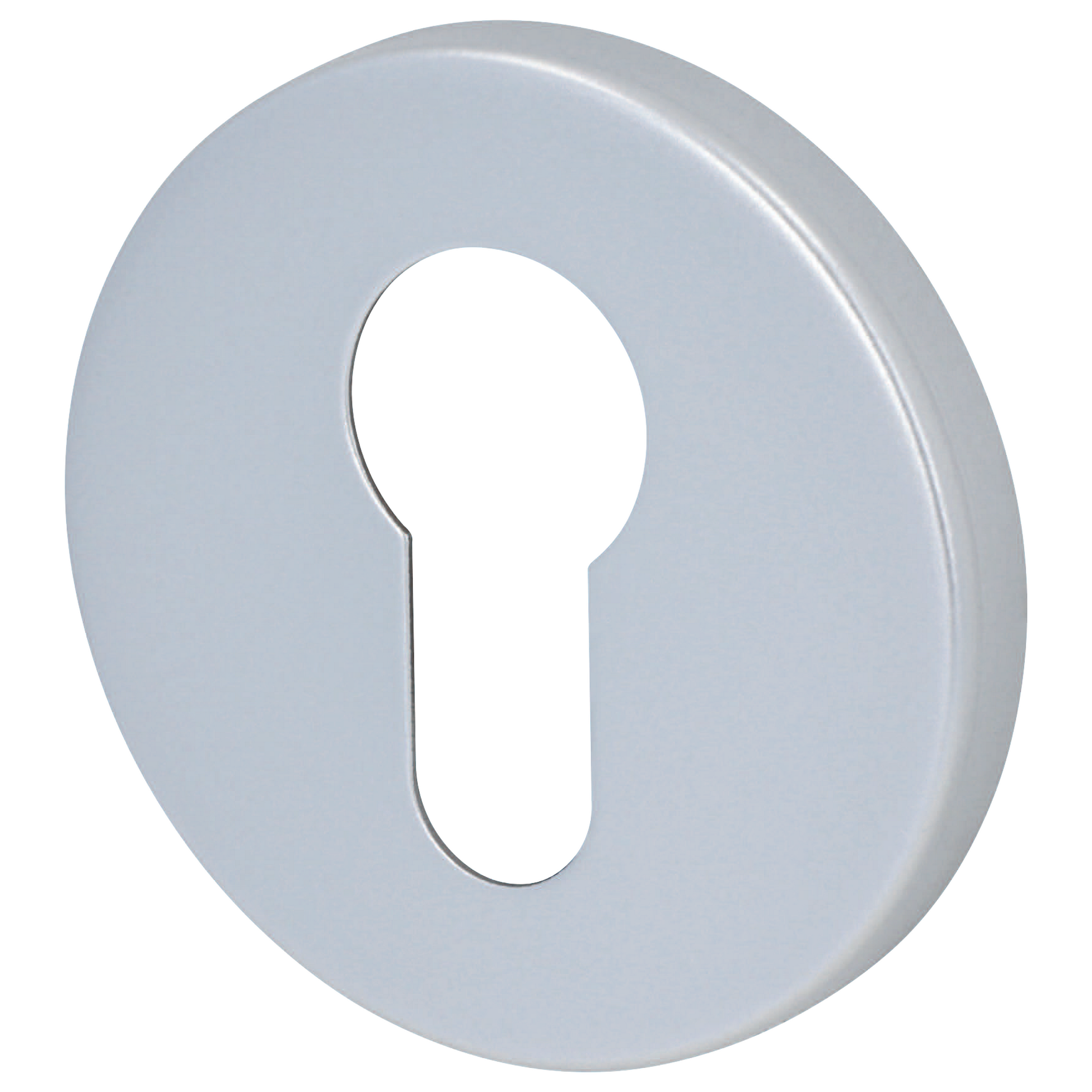 Rosette 'Betty' Profilzylinder Aluminium silbern 2 Stk.