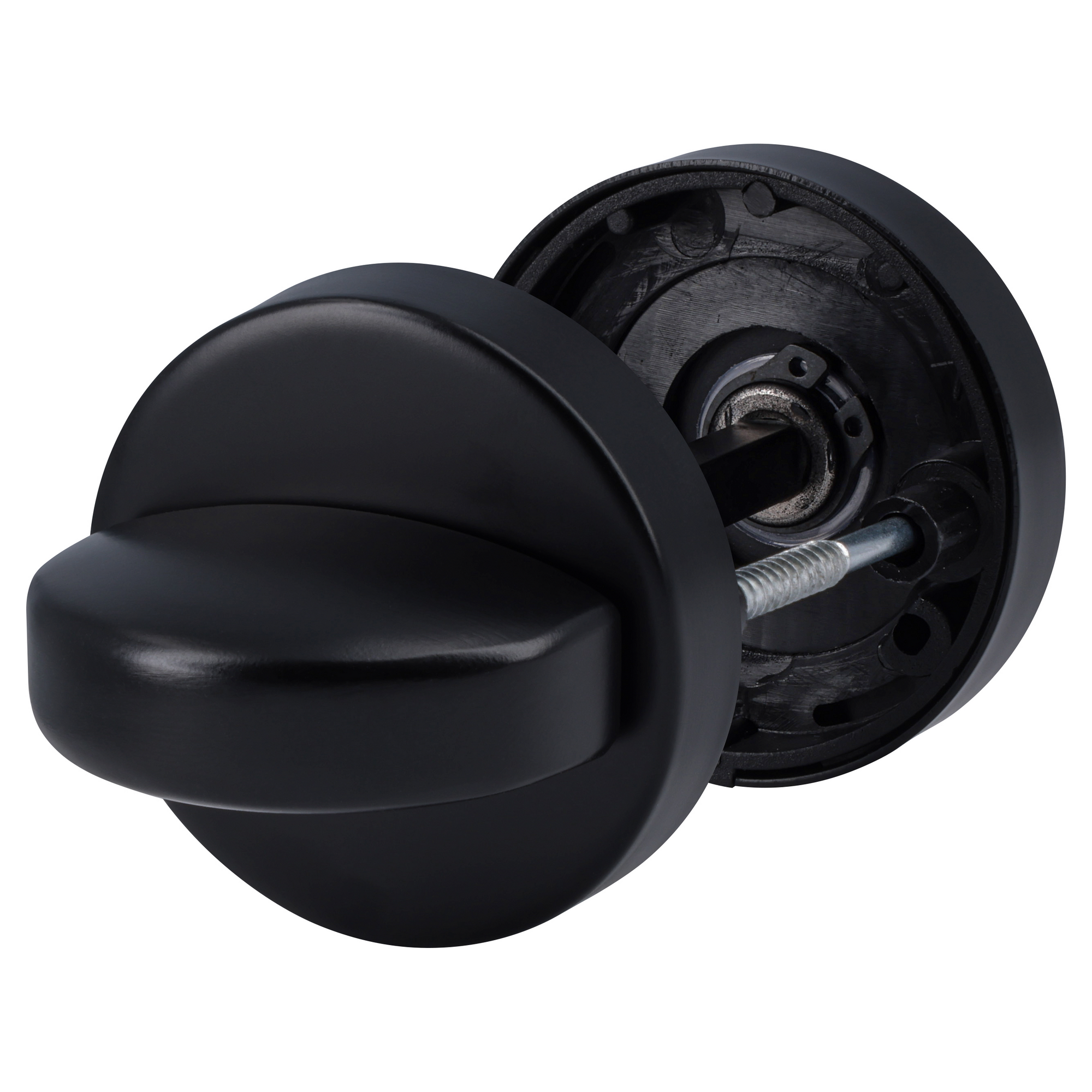 WC-Riegel schwarz lackiert