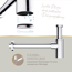 Gästebad-Set 'Perfect Fit' weiß/chrom 8-teilig