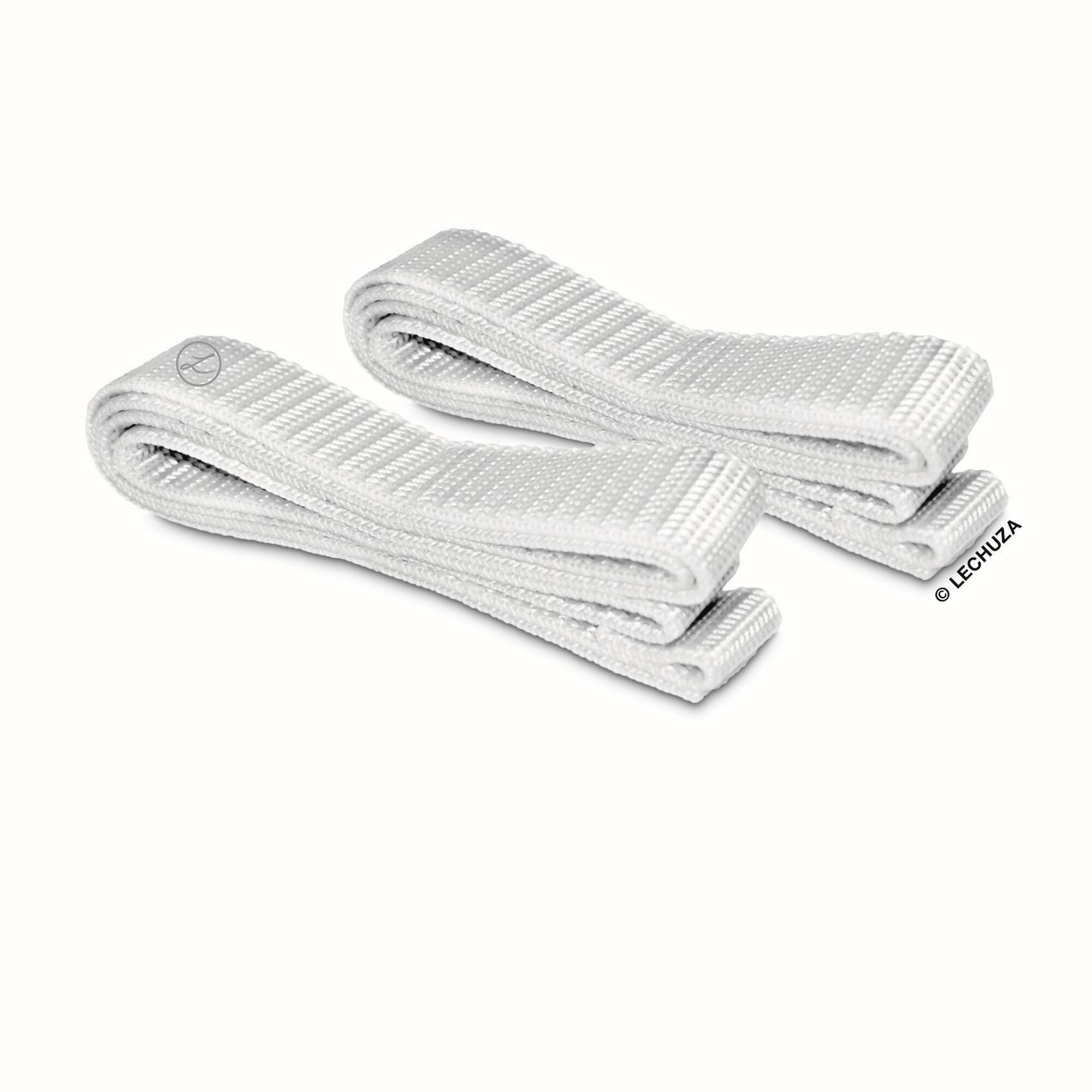 Zwei weiße Gurtbänder