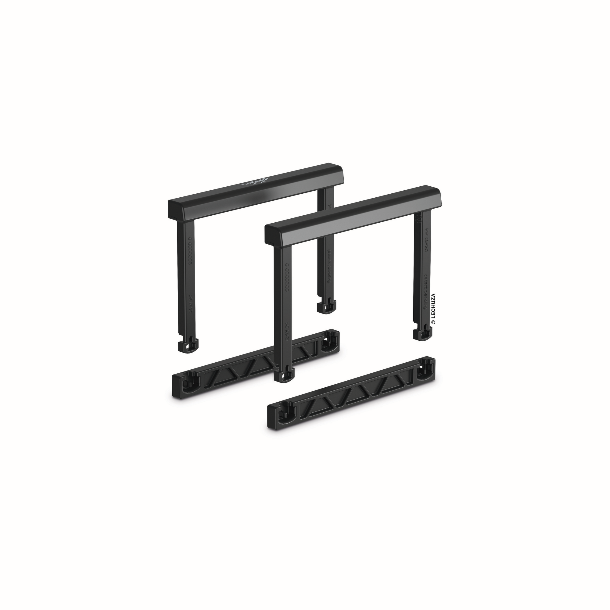 Zwei schwarze Griffe für CUBICO 22