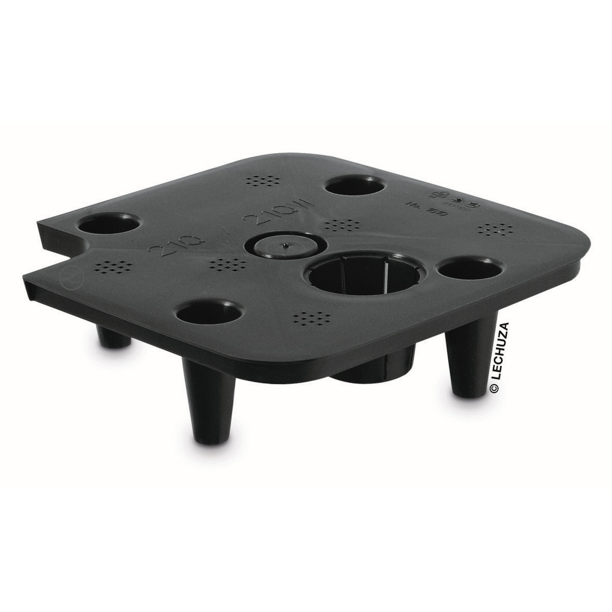 Schwarzer Trennboden für Pflanzgefäße