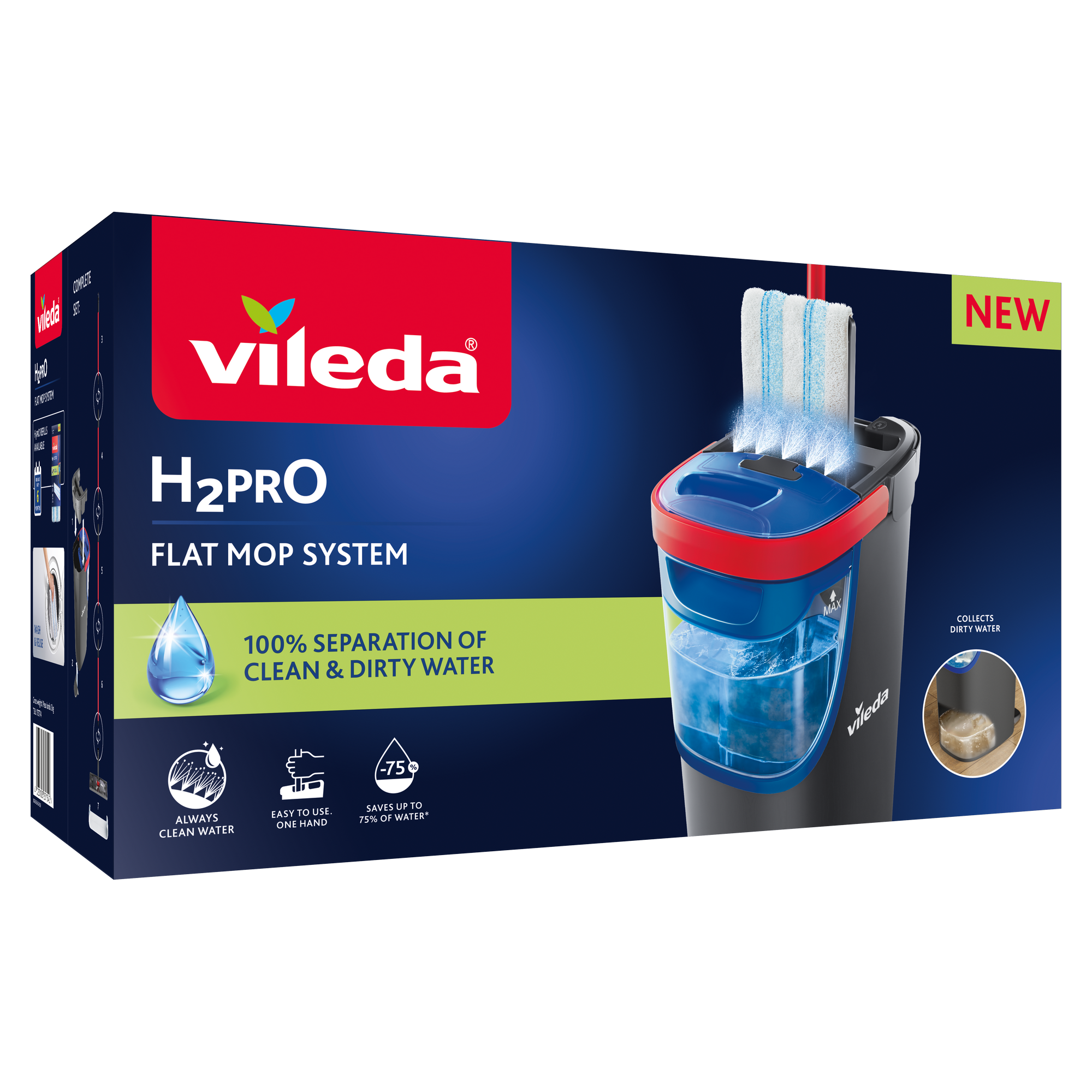 Bodenwischer-Set 'H2PRO' 4-teilig