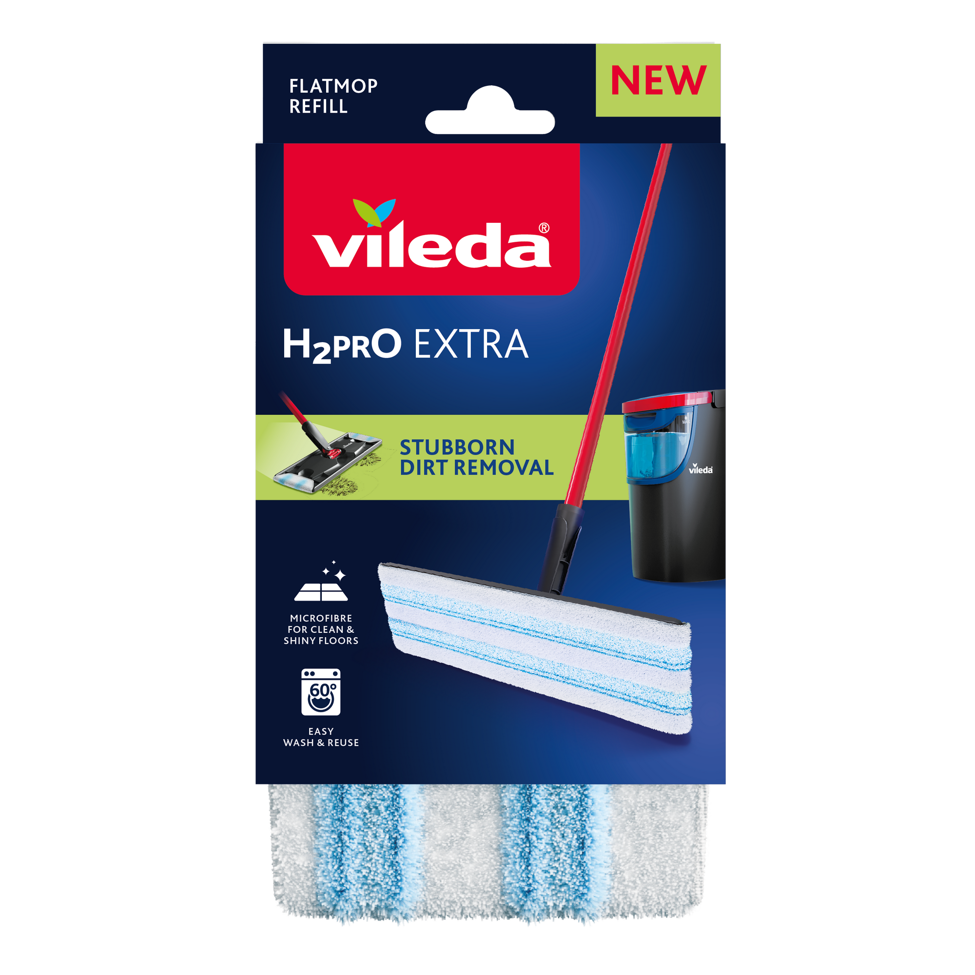 Ersatzbezug für 'H2Pro Flat Mop' Microfaser