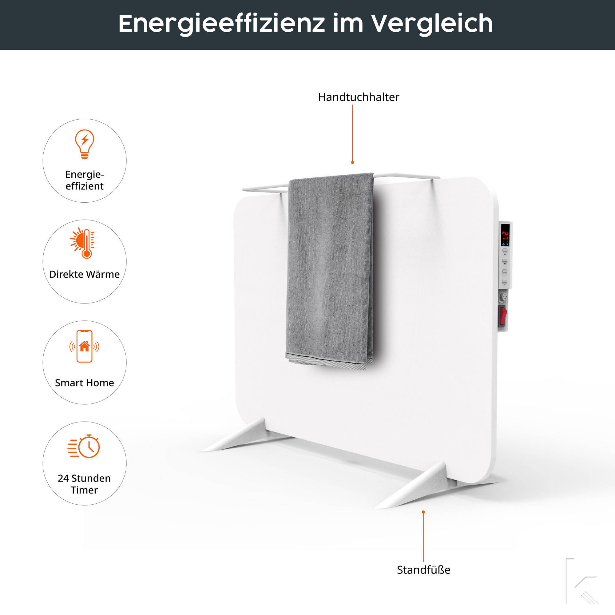 Infrarotheizung 'Smart Dual' weiß 450 W + product picture