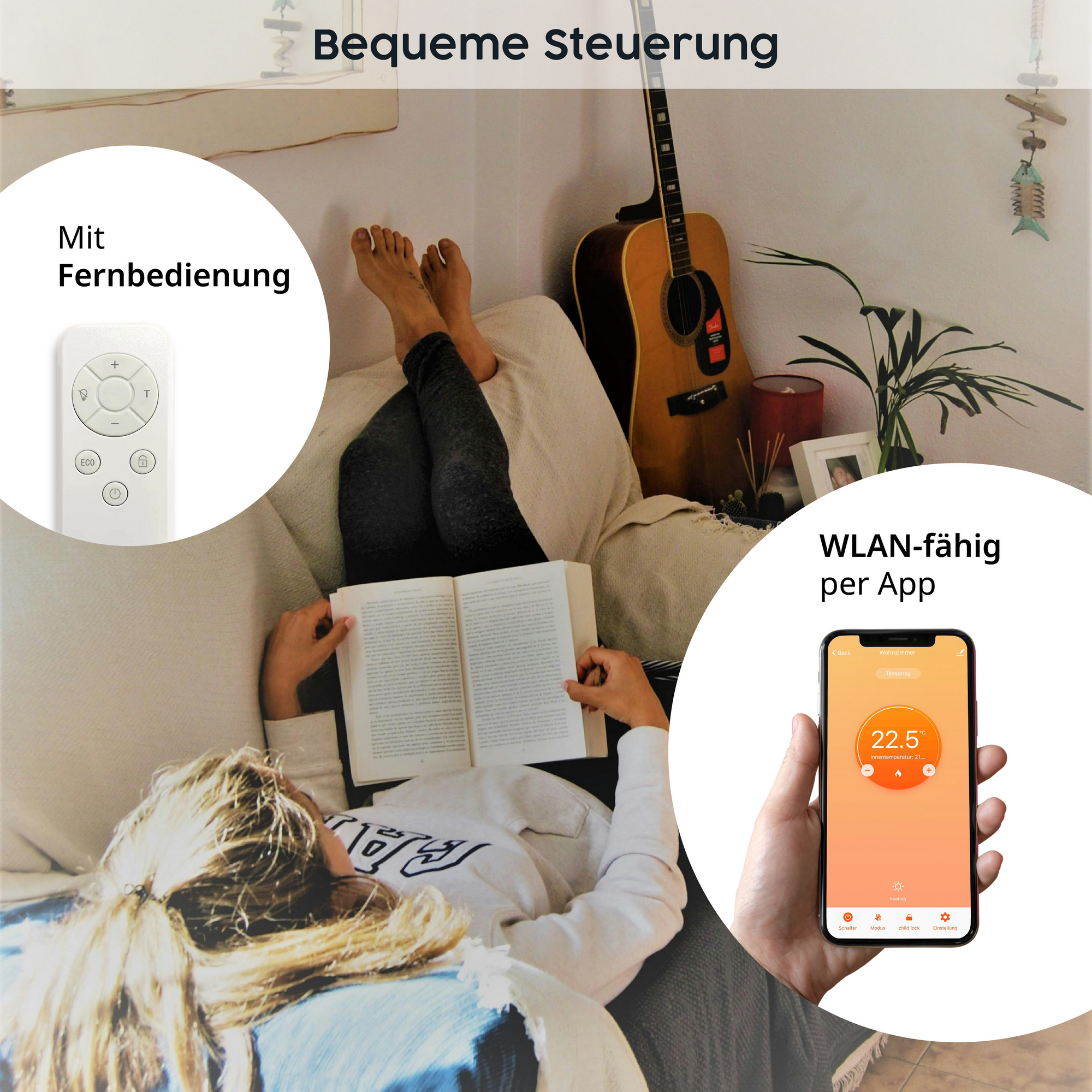 Infrarotheizung 'Smart Dual' weiß 450 W + product picture