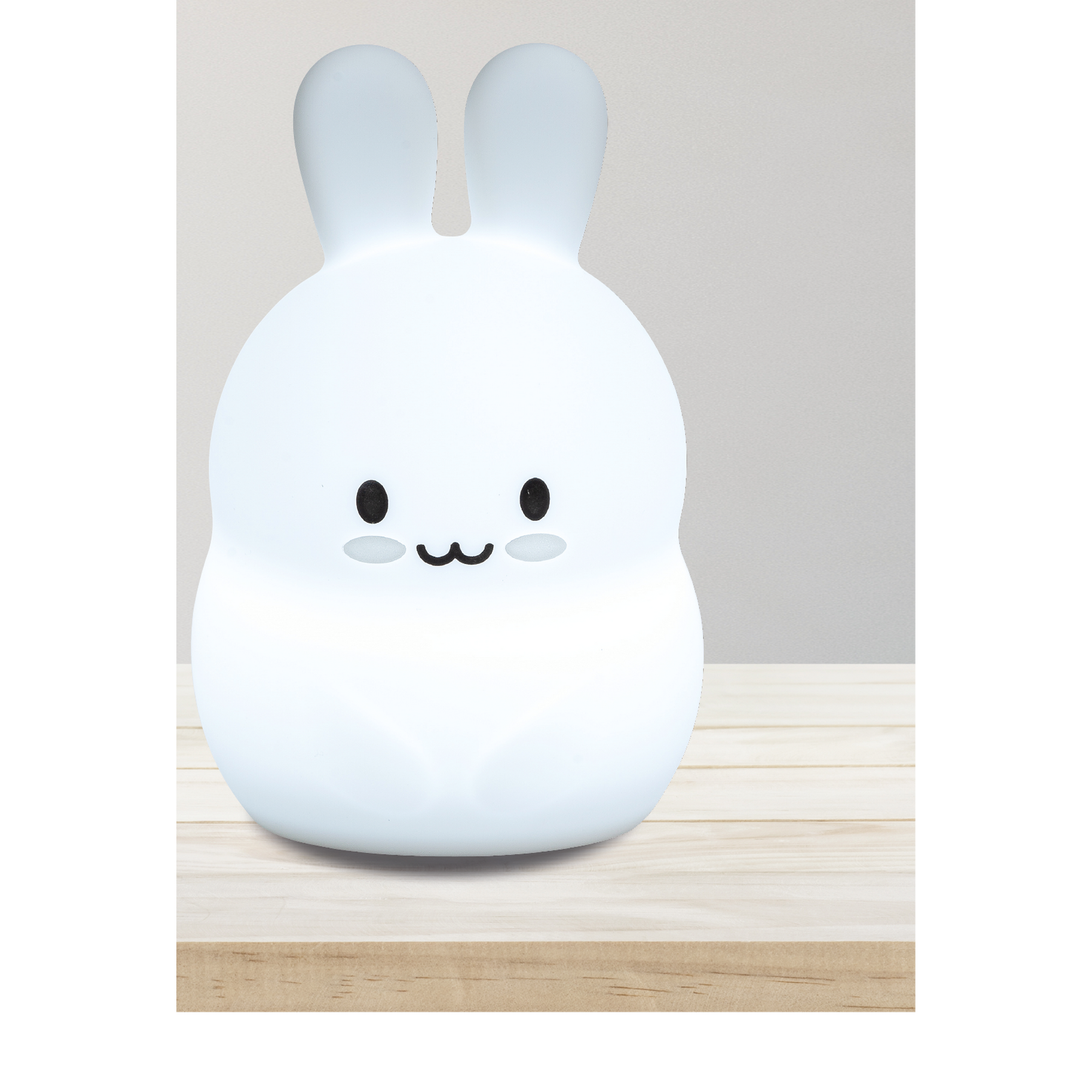 Akku-LED-Nachtlicht 'Hase' weiß 14,4 cm, mit Farbwechsler