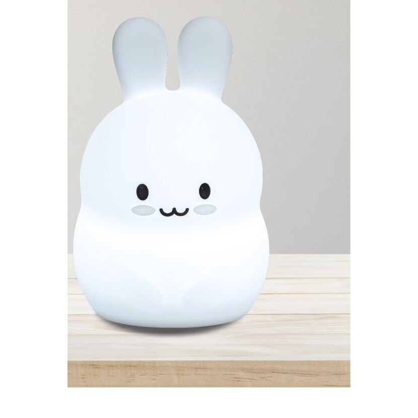 Akku-LED-Nachtlicht 'Hase' weiß 14,4 cm, mit Farbwechsler