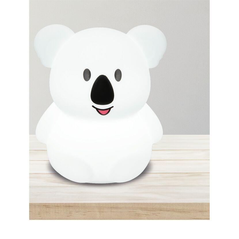 Akku-LED-Nachtlicht 'Koala' weiß 12,5 cm, mit Farbwechsler