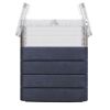 Hochbeet 'Ergo Quadro TurboPlus M 85 Wood' anthrazit 80 x 85 x 60 cm