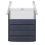Hochbeet 'Ergo Quadro TurboPlus M 85 Wood' anthrazit 80 x 85 x 60 cm