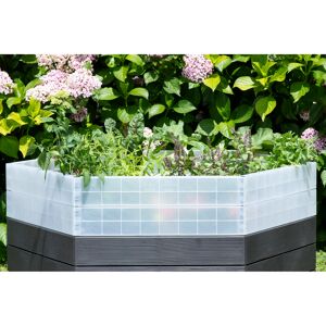 Hochbeet 'Ergo Turbo L 75 Wood' anthrazit 110 x 75 x 110 cm