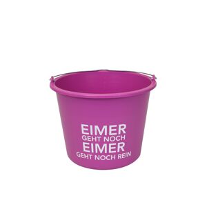 Baueimer 'Eimer geht noch Eimer geht noch rein' 12 l pink