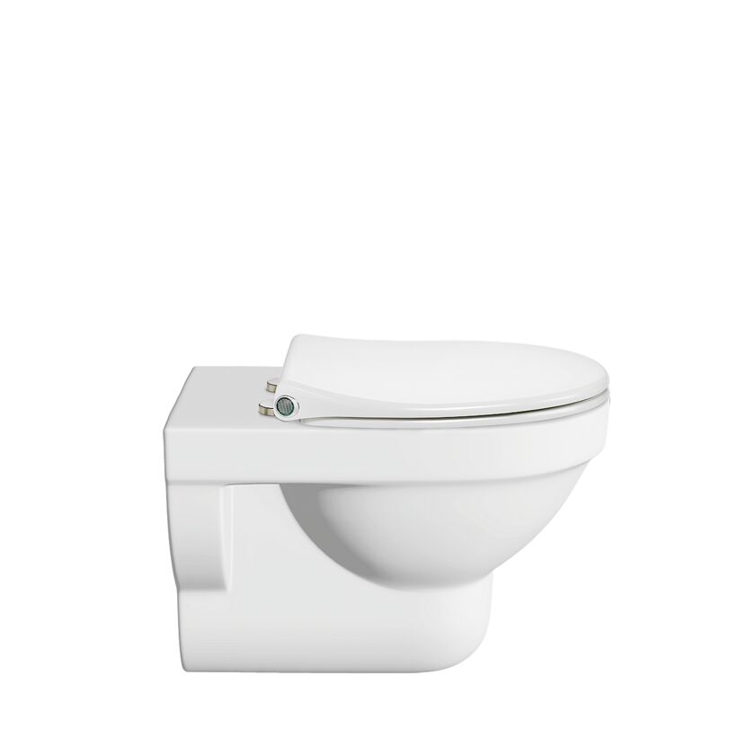 WC-Sitz 'Memphis' mit Absenkautomatik und LED-Orientierungslicht weiß Duroplast