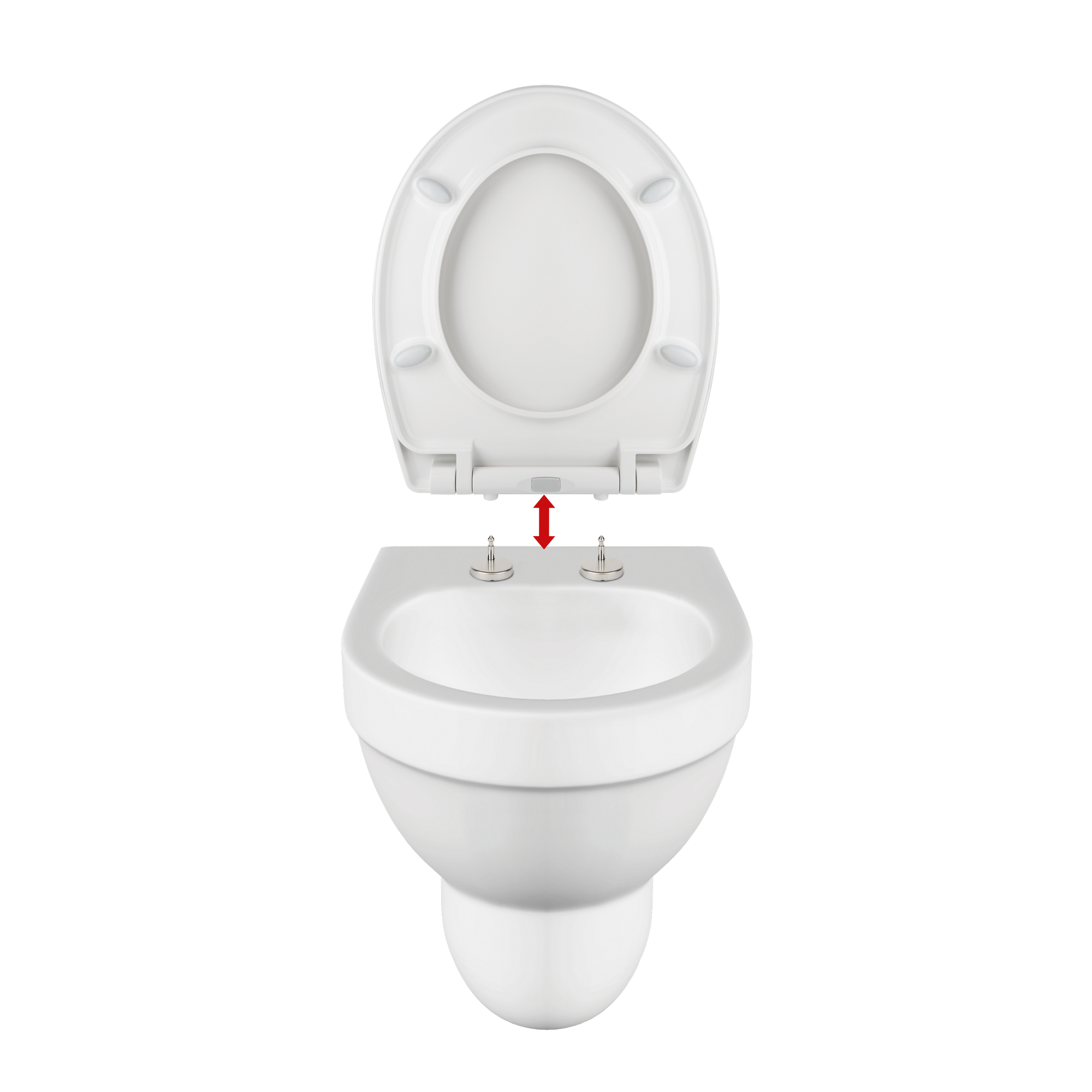 WC-Sitz 'Memphis' mit Absenkautomatik und LED-Orientierungslicht weiß Duroplast