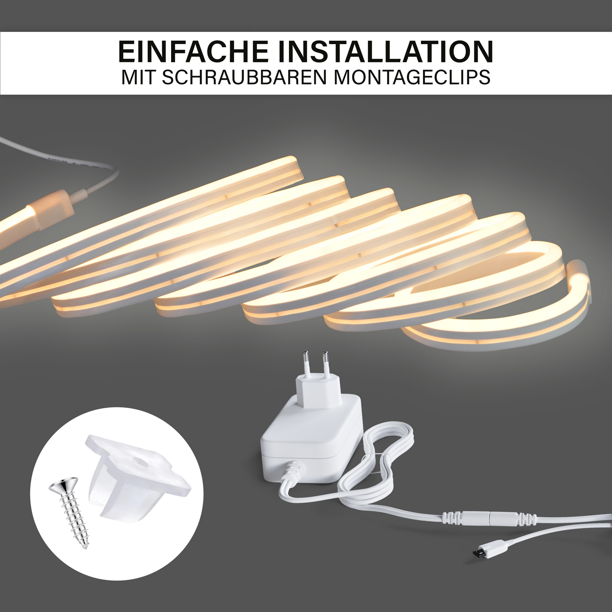 LED-Streifen 5 m 24 W 1800-3000 K mit Fernbedienung
