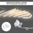 LED-Streifen 5 m 24 W 1800-3000 K mit Fernbedienung