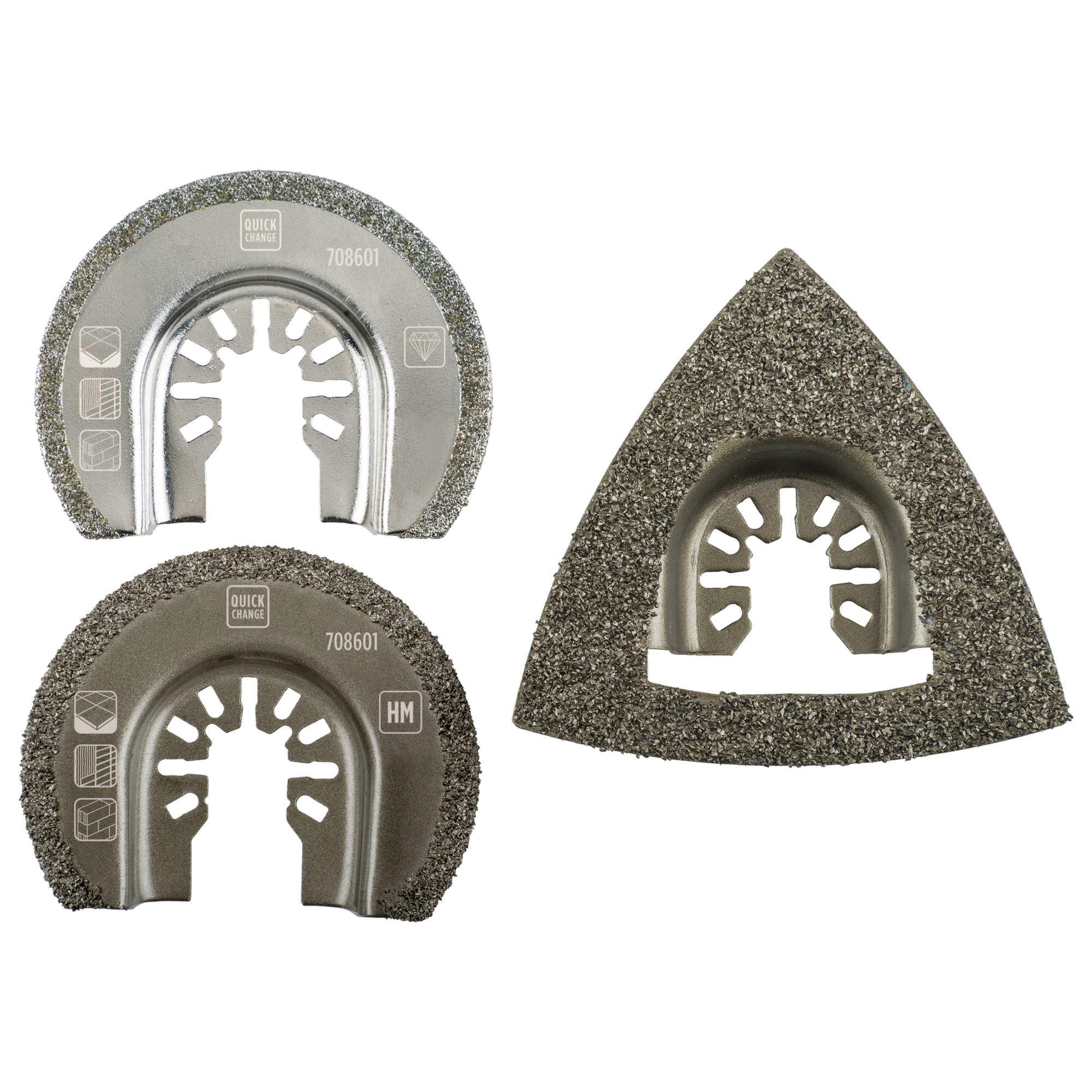 Multitool-Set für Fliesenreparaturen mit Open-Back-Aufnahme 3-teilig