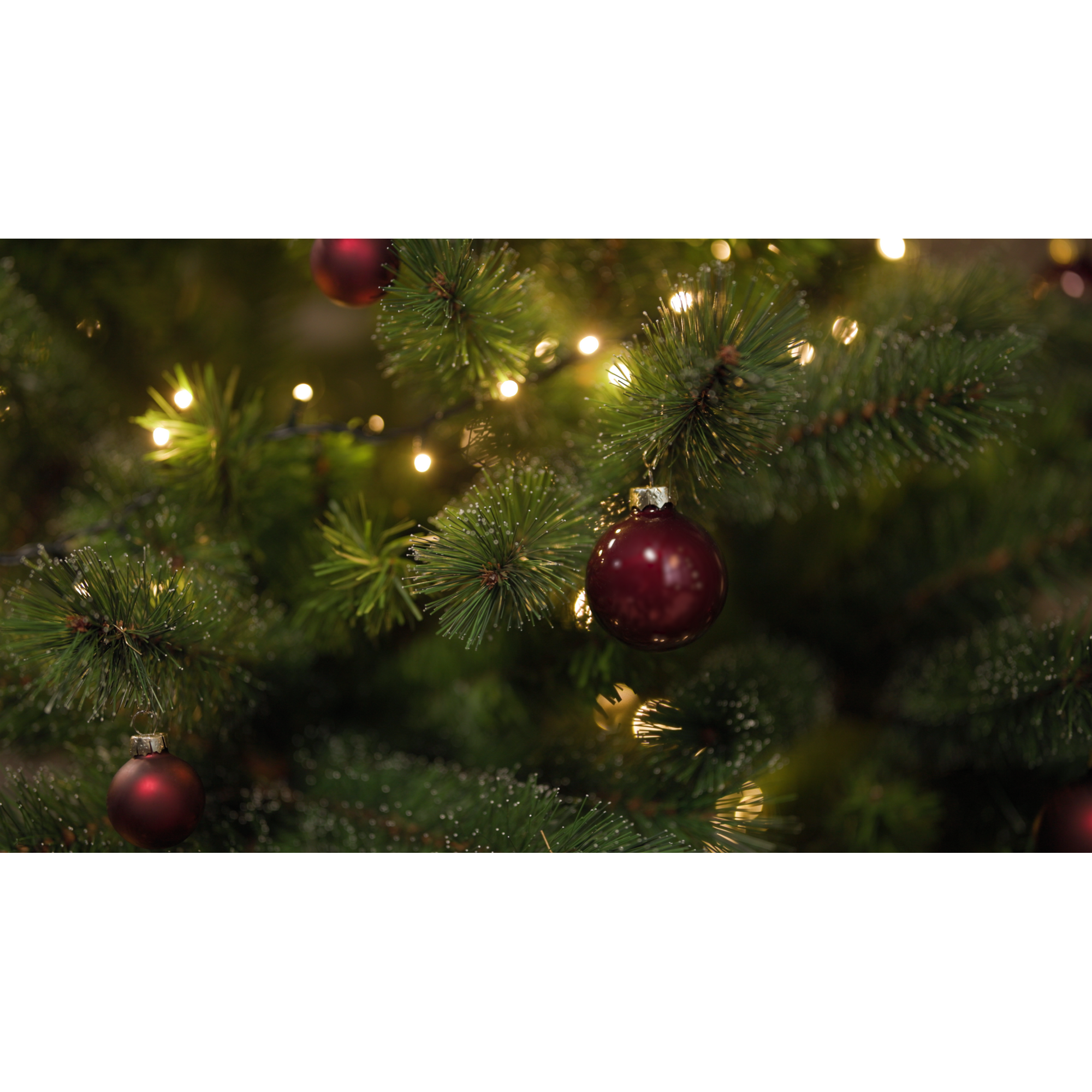 Christbaumschmuck bordeauxfarben Ø 4,5 cm 24 Stück
