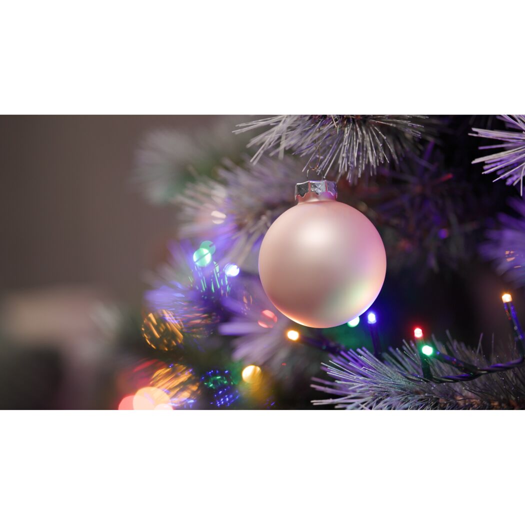 Christbaumschmuck rosé Ø 5,7 cm 24 Stück