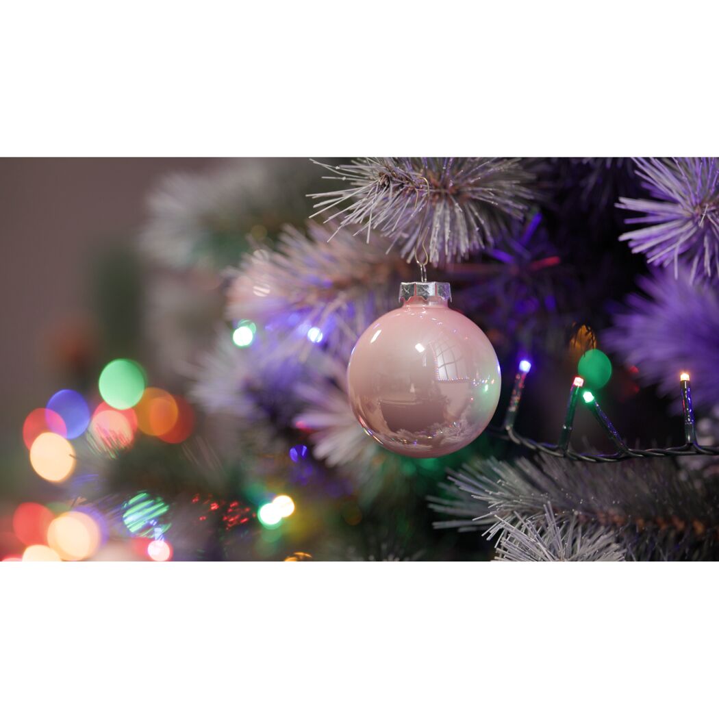 Christbaumschmuck rosé Ø 5,7 cm 24 Stück