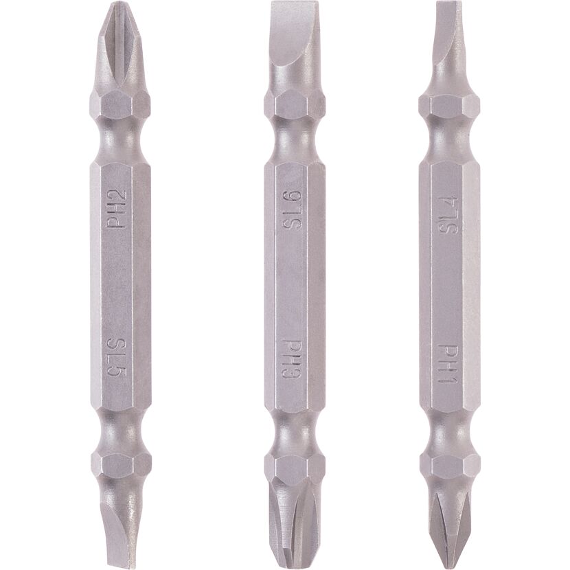 Doppel-Bit-Set PH/SL 65 mm 3-teilig