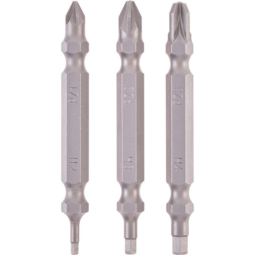 Doppel-Bit-Set PZ/H 65 mm 3-teilig