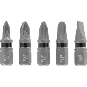 Bit-Set 'Impact' PH / PZ / SL 25 mm 5-teilig