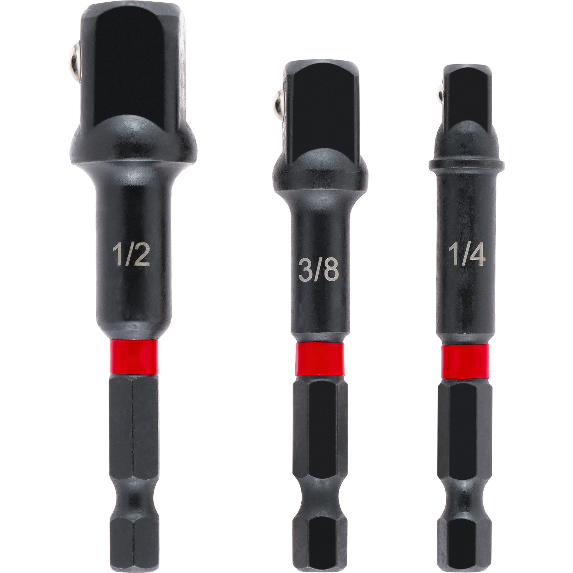 Steckschlüssel-Adapter 'Impact' 1/4" / 3/8“ / 1/2“, 3-teilig