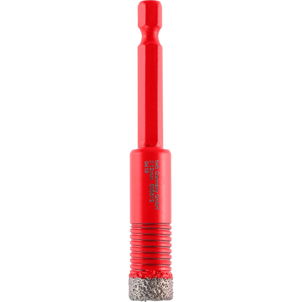 Diamant-Fliesenbohrer mit Kühlgel 1/4" E 6.3 Ø 12 mm
