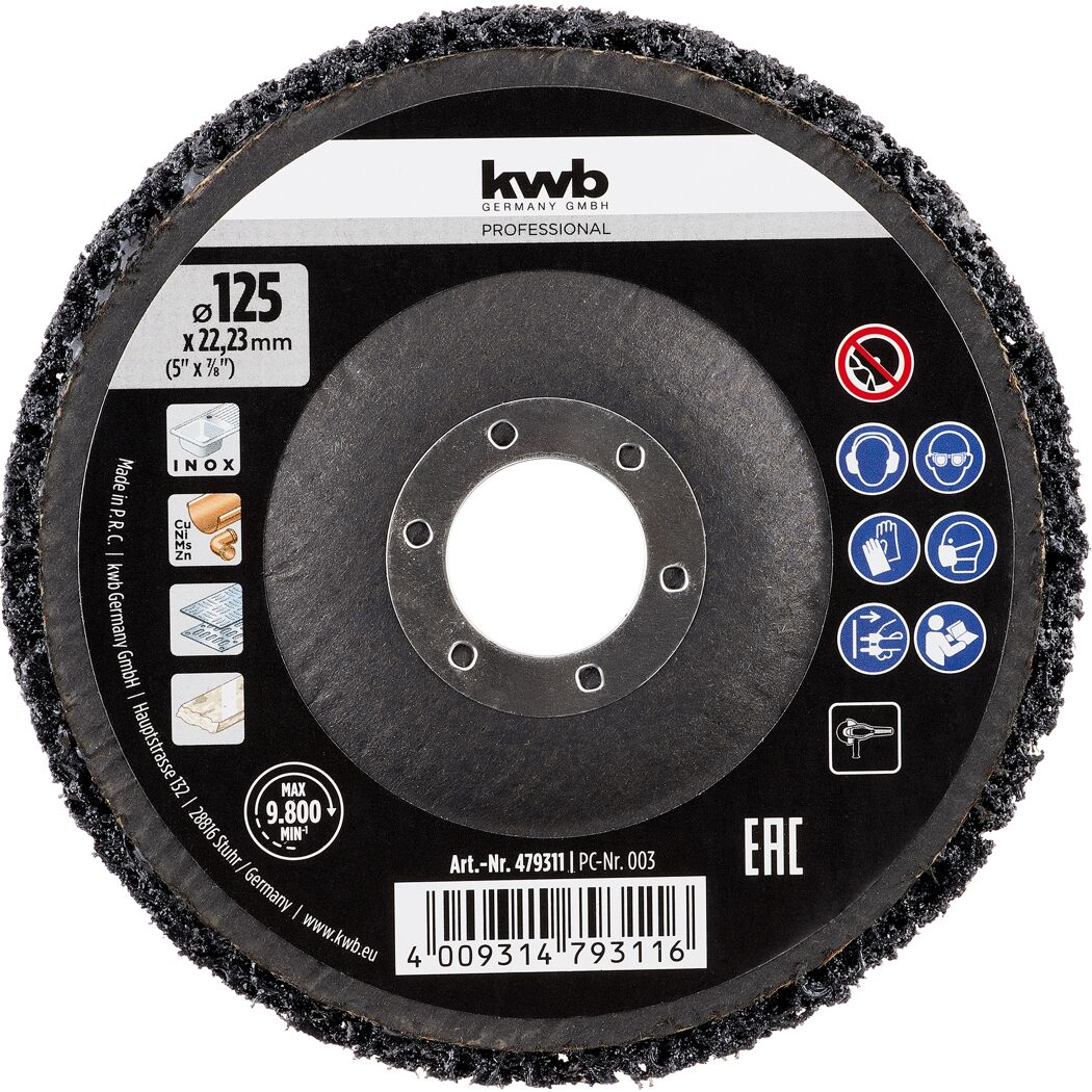 Reinigungsscheibe gekröpft Ø 125 mm